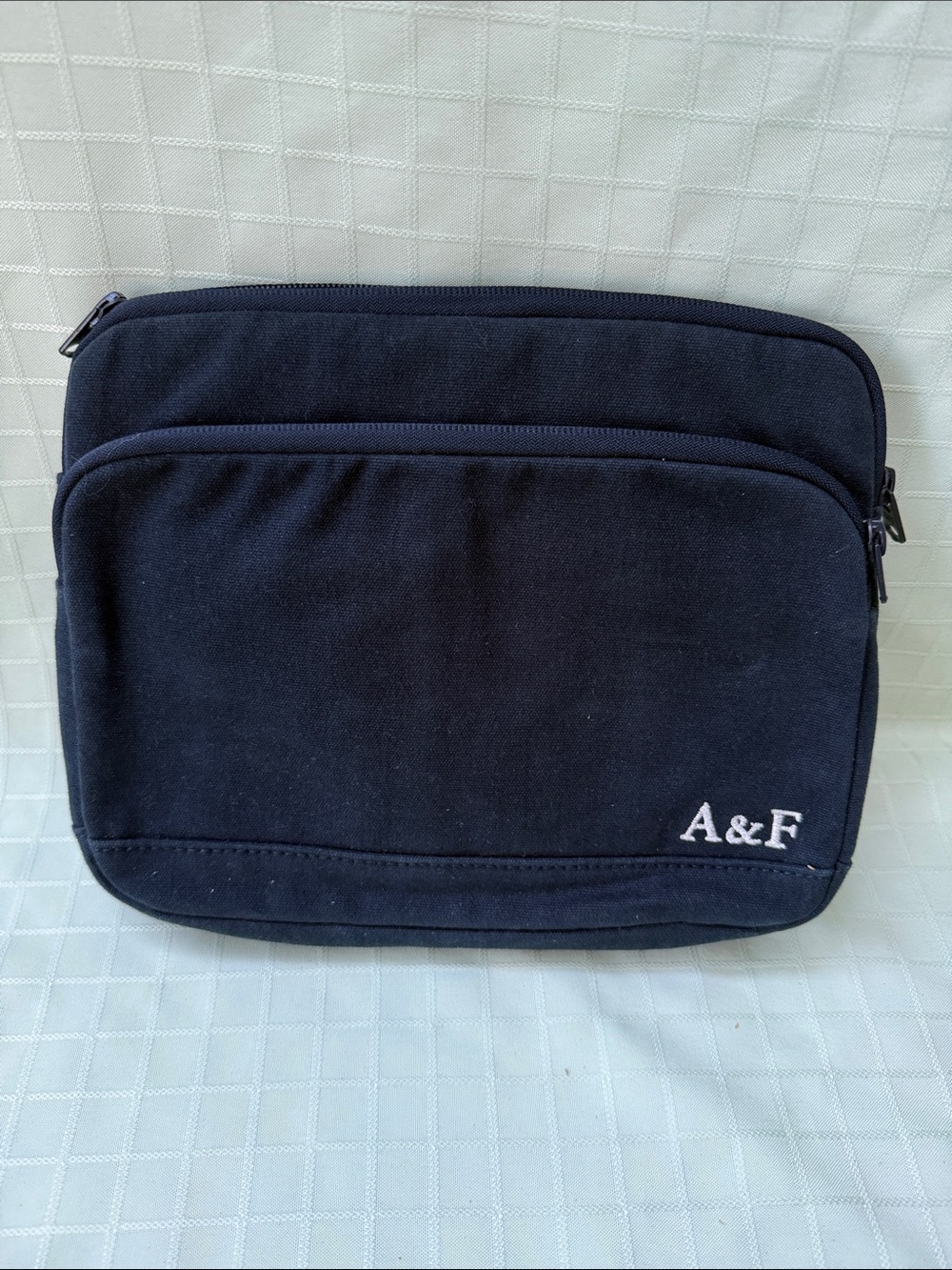 Abercrombie & Fitch Navy Canvas Organizer Pouch